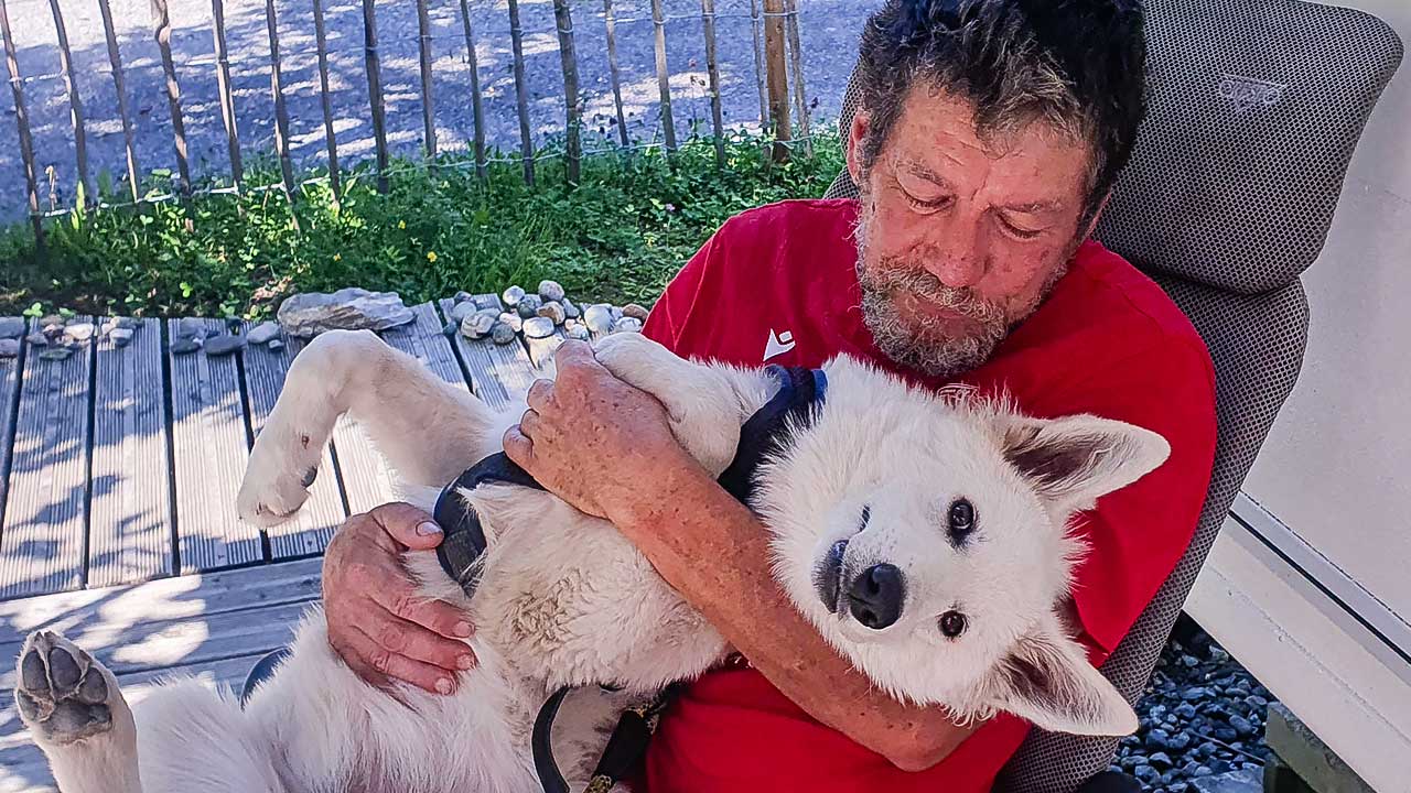 Hampi Javet mit Hund