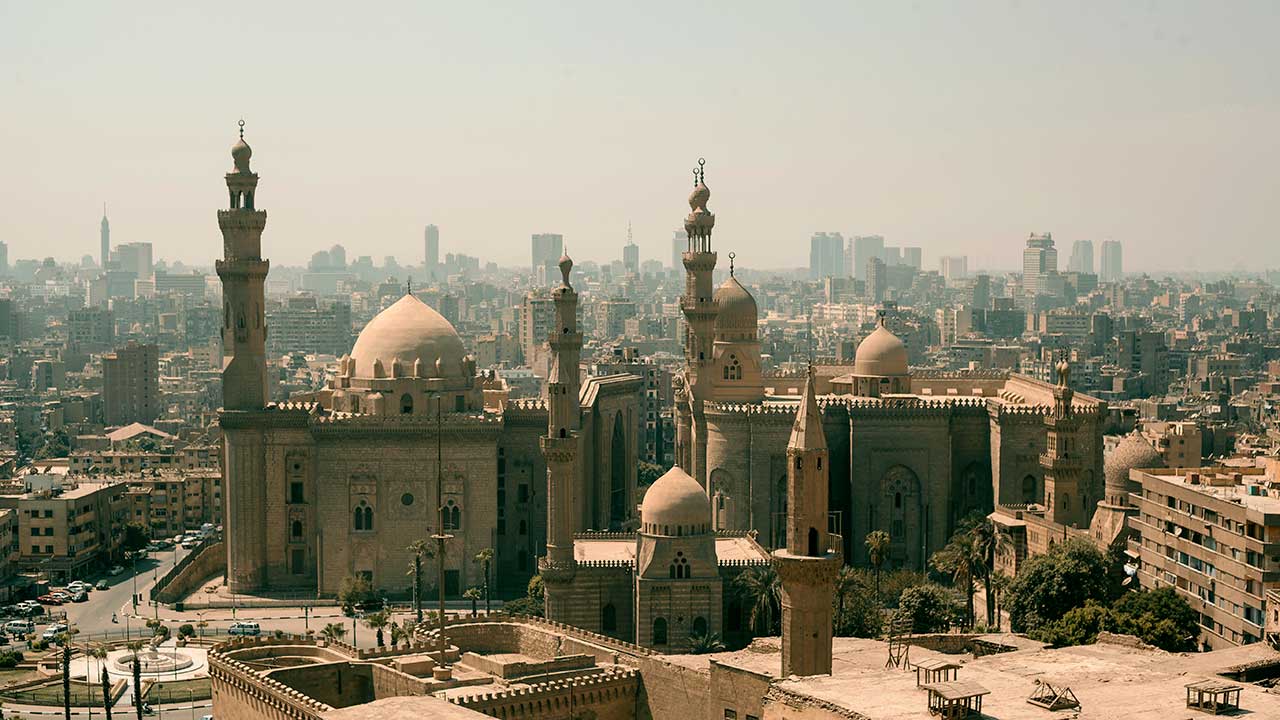 Kairo aus einer leichten Vogelperspektive