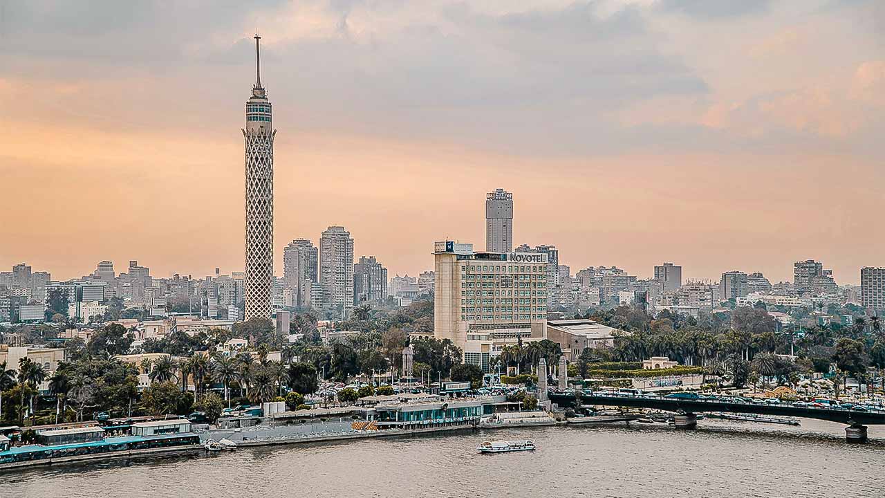 Blick auf Kairo, Ägypten