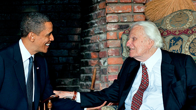 Billy Graham mit Barack Obama