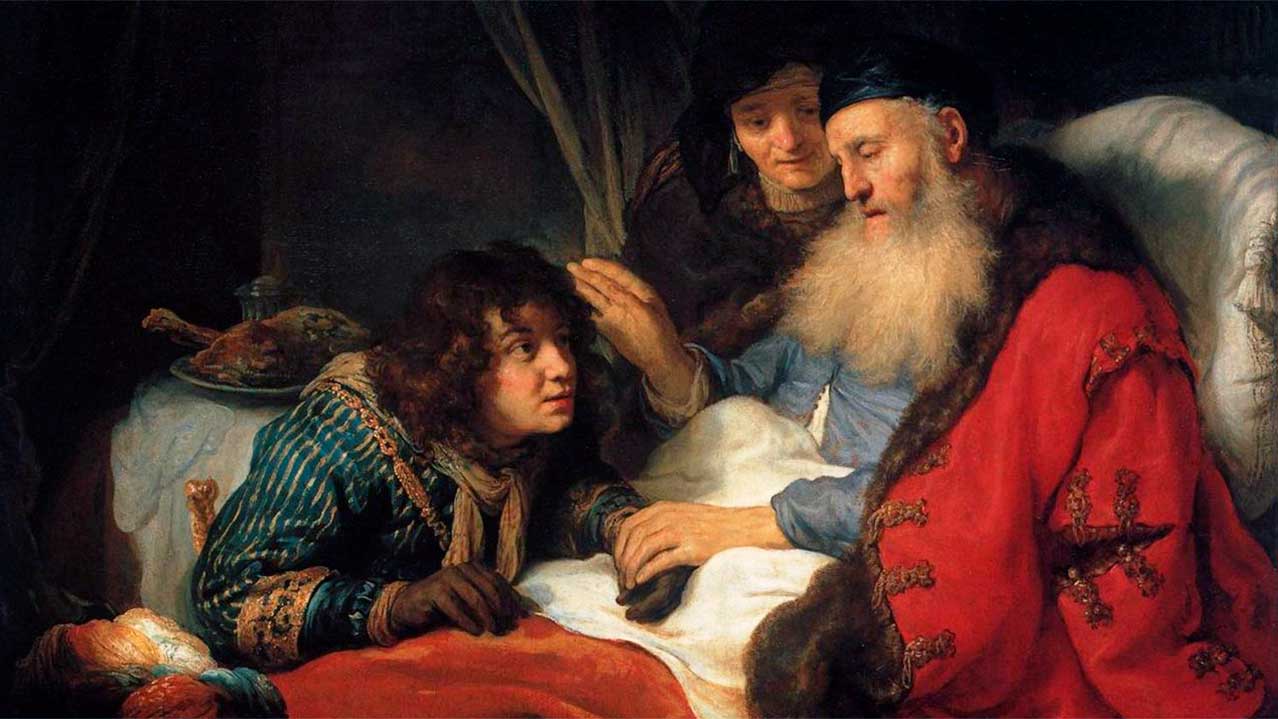 Gemälde von Govert Flinck: Isaak segnet den verkleideten Jakob