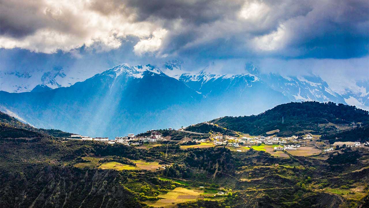 Shangri-La im Bezirk Deqen der chinesischen Provinz Yunan