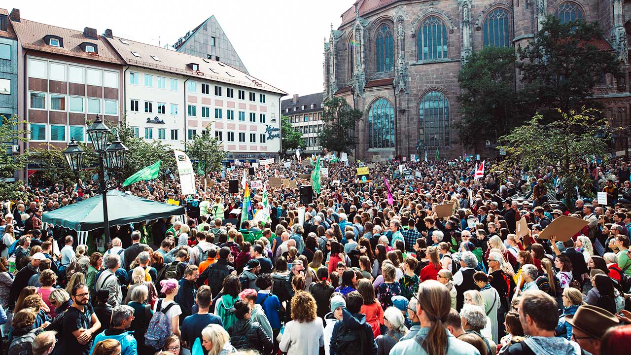 Klima-Demonstration in Nürnberg