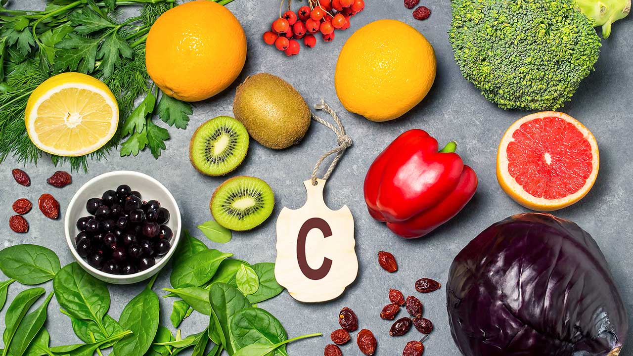 Früchte und Gemüse mit Vitamin C
