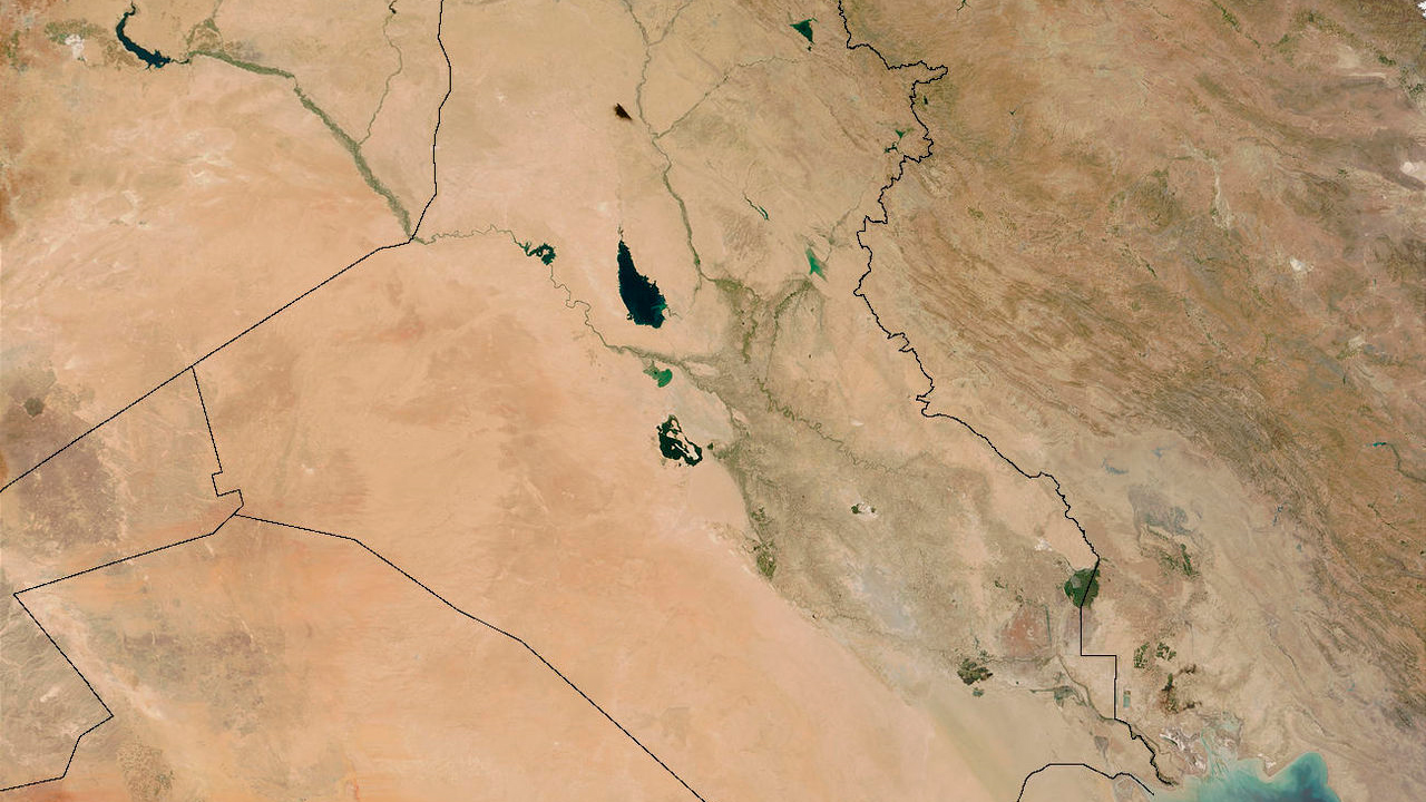 Satellitenbild vom Irak