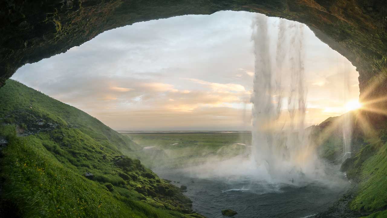 Seljalandsfoss-Wasserfall in Island