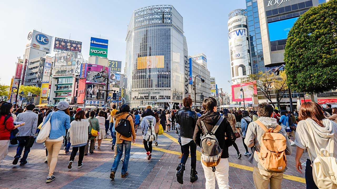 Shibuya-Viertel in Tokio