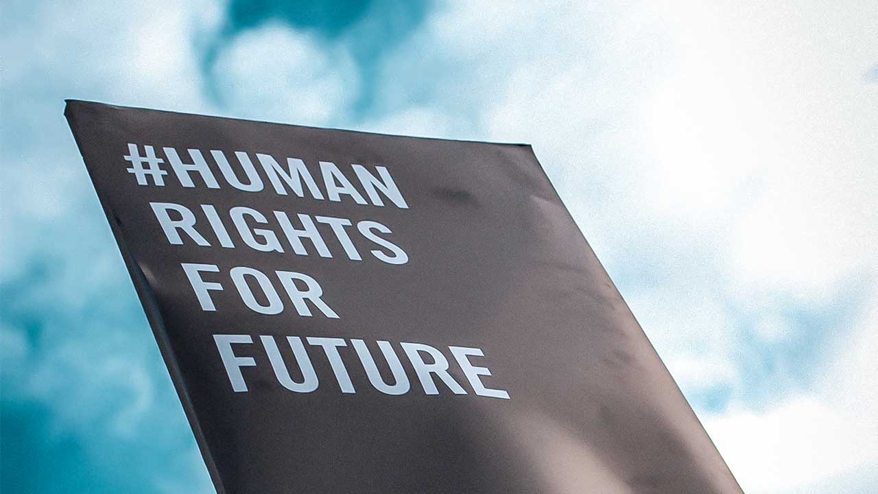 Plakat «Human Rights For Future» von Amnesty International