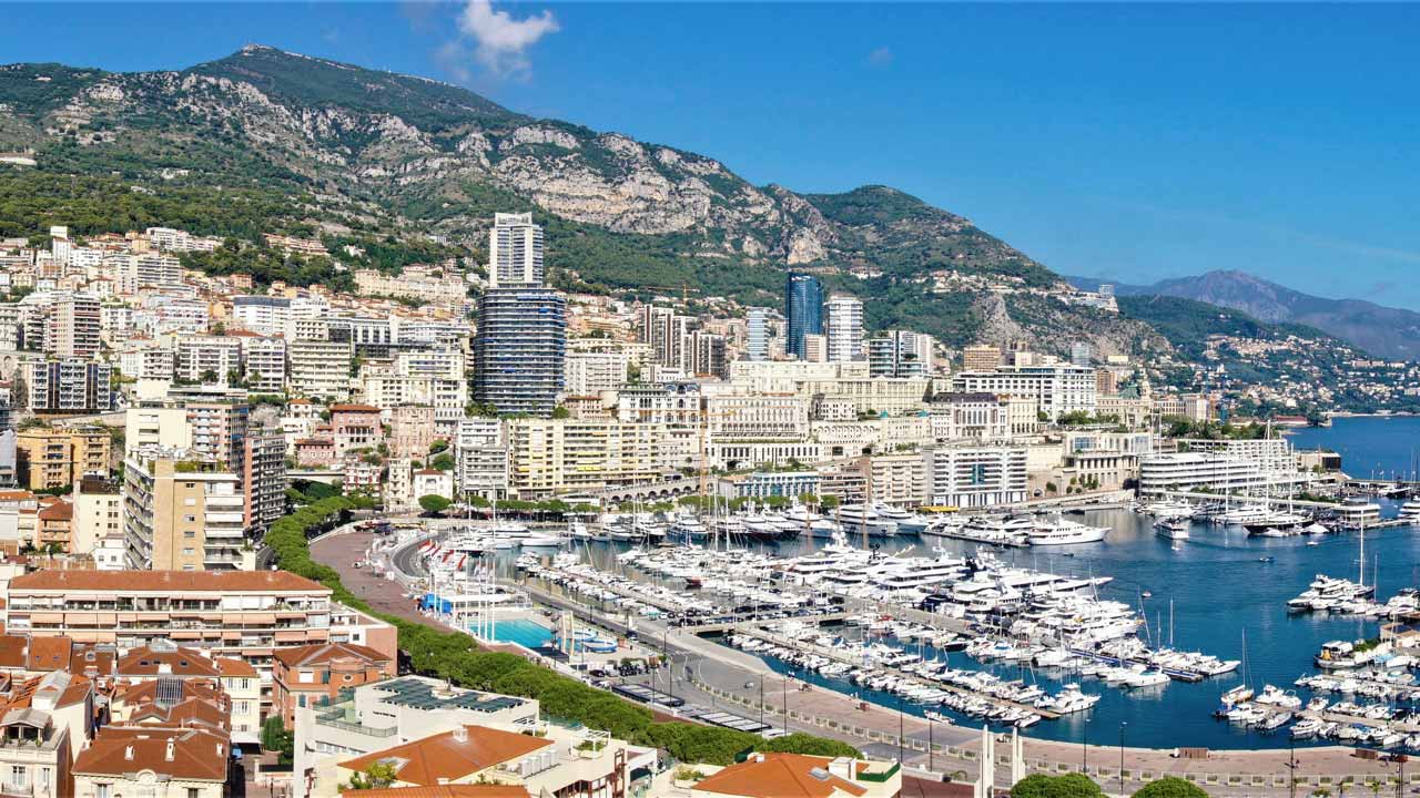 Monaco mit Hafen