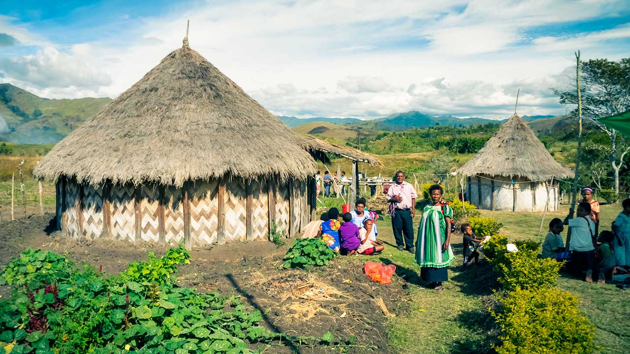 Dorf in Papua-Neuguinea