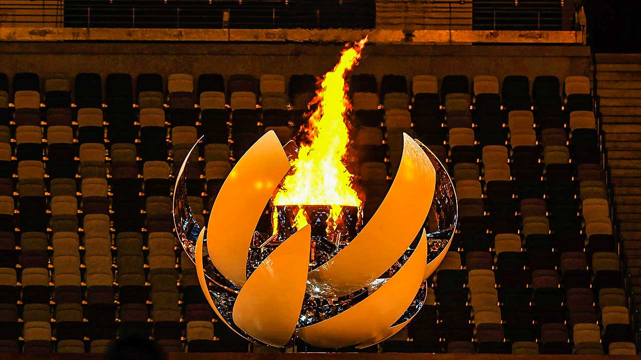 Flamme bei der Eröffnungsfeier der Paralympic Games in Tokio