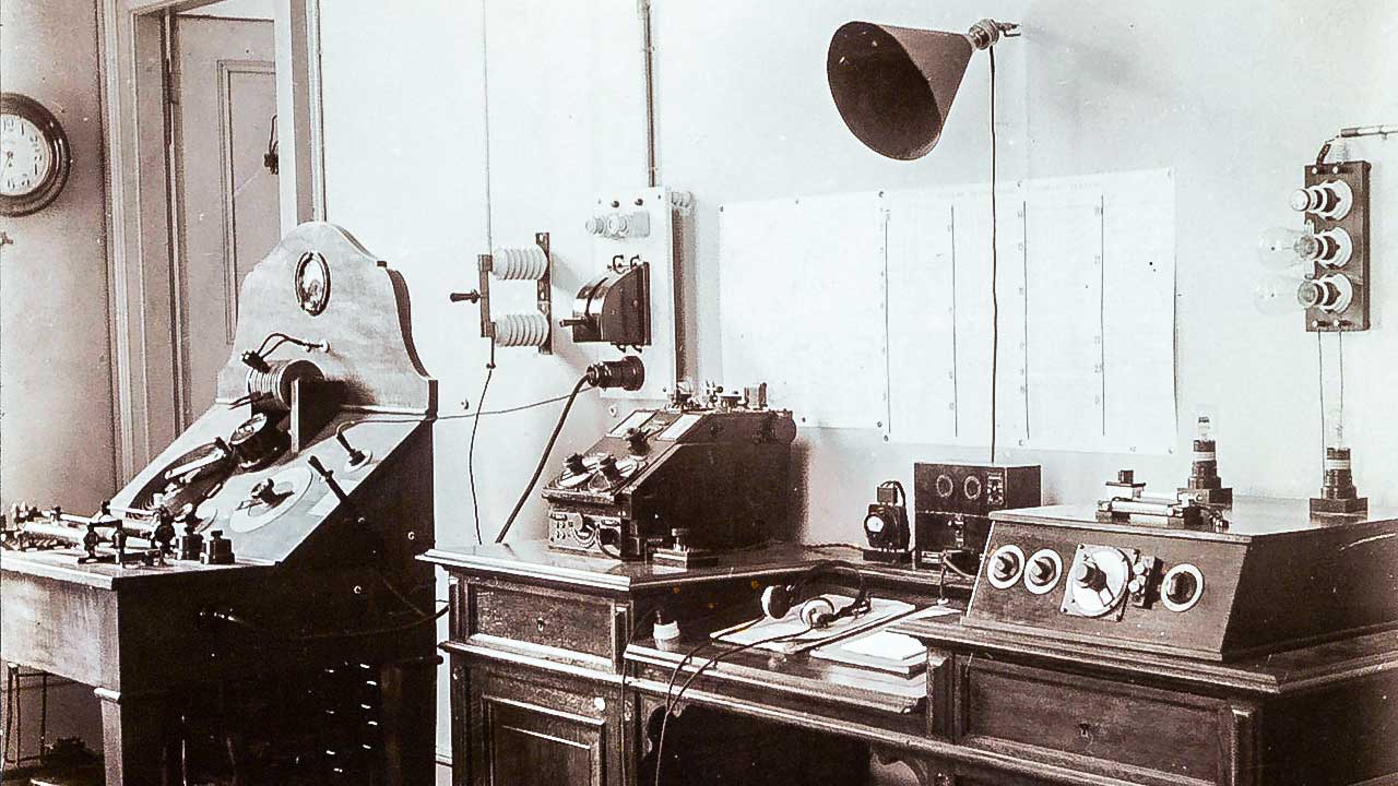 Radiostation der Universität Basel 1922