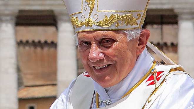 Der damalige Papst Benedikt XVI. 2010