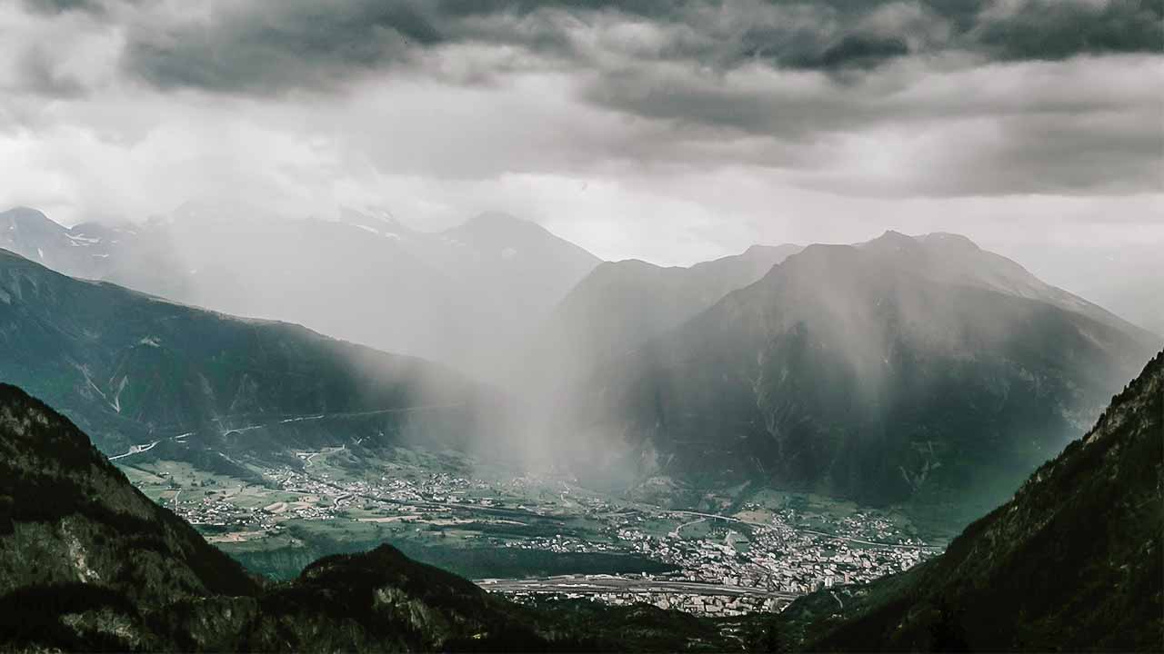 Regen im Oberwallis