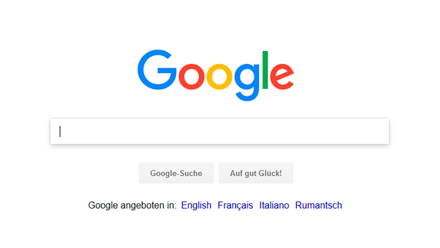 Eingabefeld von Google: Auf der Suche nach ...