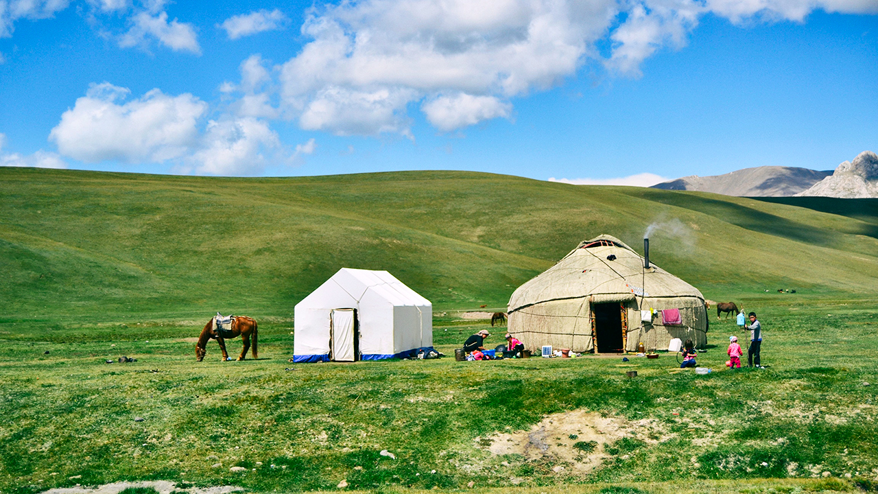 Zelte in Zentralasien