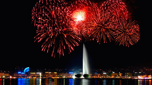Feuerwerk in Genf