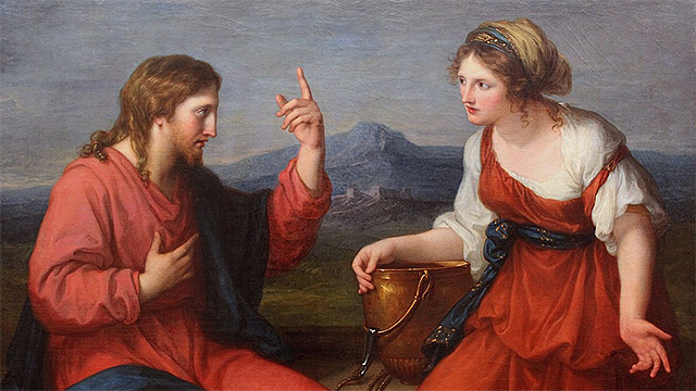 Jesus und Samariterin (Gem&auml;lde von Angelika Kauffmann)